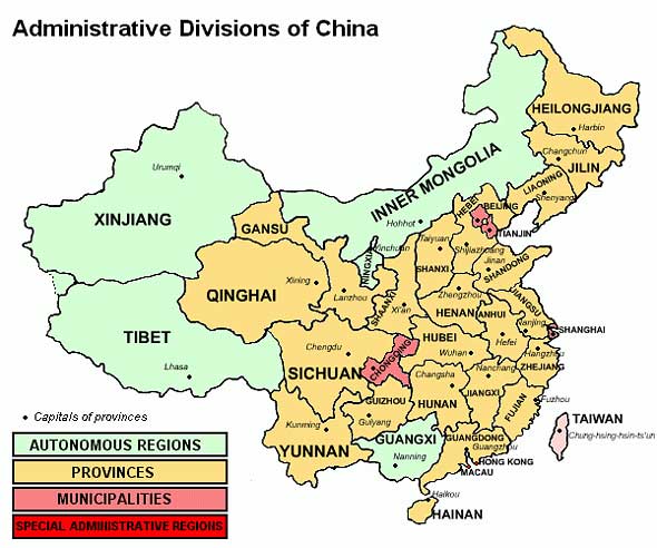 administrative devisions China